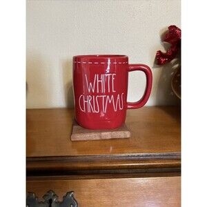 RAE DUNN Red White Christmas Mug, holiday, ceramic,